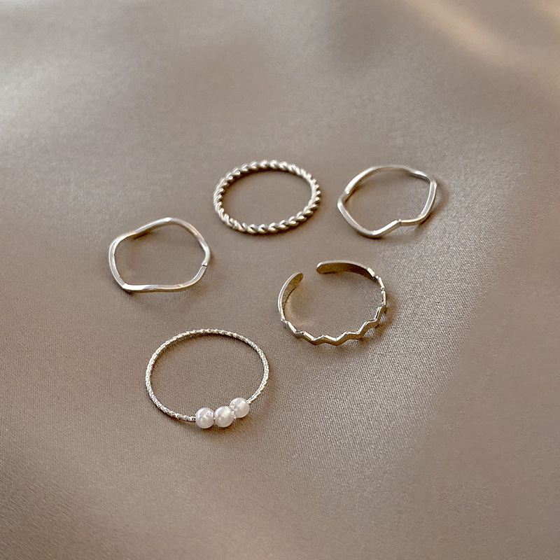 C004 (o simple MIDI/joyería anillo Chevron conjunto ajustable anillo/MIDI)