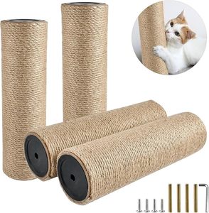 Poteau à gratter <span class=keywords><strong>pour</strong></span> <span class=keywords><strong>chat</strong></span> <span class=keywords><strong>pour</strong></span> bricolage accessoires de poteau de remplacement intérieur arbre à <span class=keywords><strong>chat</strong></span> Jute cadre d'escalade chaton jouet meubles <span class=keywords><strong>pour</strong></span> animaux de compagnie - Product Image 1