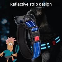 Collier de luxe en nylon confortable et réglable pour petits chiens, accessoires pour animaux de compagnie, vente en gros