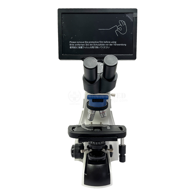 SY-B129T-1 Teaching 10.1 Inch Tablet Video Microscope, 16MP Photo with TF Card Storage, HDMI Output for Real-Time Display