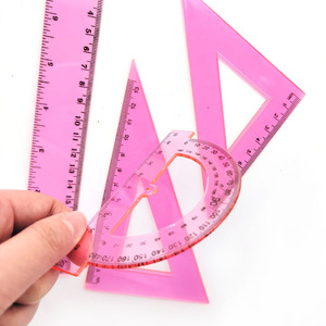 Juego de 4 Reglas Transparentes de Plástico de 20 cm, Regla Recta, Herramienta de Medición, para Material Escolar Infantil - Product Image 3