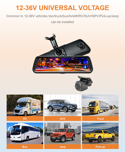 Bán Chạy Nhất 9.66 Inch Camera Ẩn Đầu Ghi Hình Hệ Thống Ống Kính Kép 1080P Camera Lùi Ô Tô Gương Chiếu Hậu Ô Tô - Product Image 4