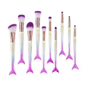 Piccolo Personalizzato Juego De Brochas De Maquillaje Individuale di Lusso Make Up Della <span class=keywords><strong>Sirena</strong></span> Spazzole di <span class=keywords><strong>Trucco</strong></span> Kit Set In Vendita Per Il <span class=keywords><strong>Trucco</strong></span> - Product Image 2