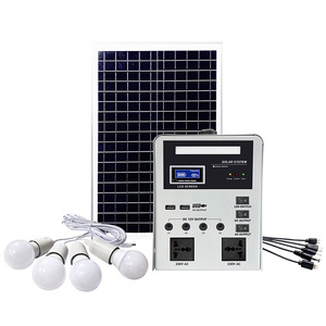 <b>Solar</b> Energy <b>System</b> 230V AC Output With Led <b>Lights</b> And <b>Solar</b> Panel For Home Use - Product Image 1