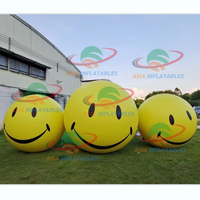 Ballon gonflable géant en PVC imperméable à l'hélium avec LED pour la publicité