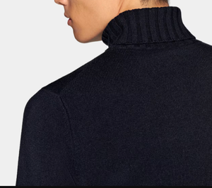 <span class=keywords><strong>Pull</strong></span> en cachemire et laine pour <span class=keywords><strong>homme</strong></span>, épais, surdimensionné, hiver, haute qualité, <span class=keywords><strong>col</strong></span> <span class=keywords><strong>roulé</strong></span> mi-haut bleu marine, tricot torsadé, respirant, anti-plis, séchage rapide - Product Image 5