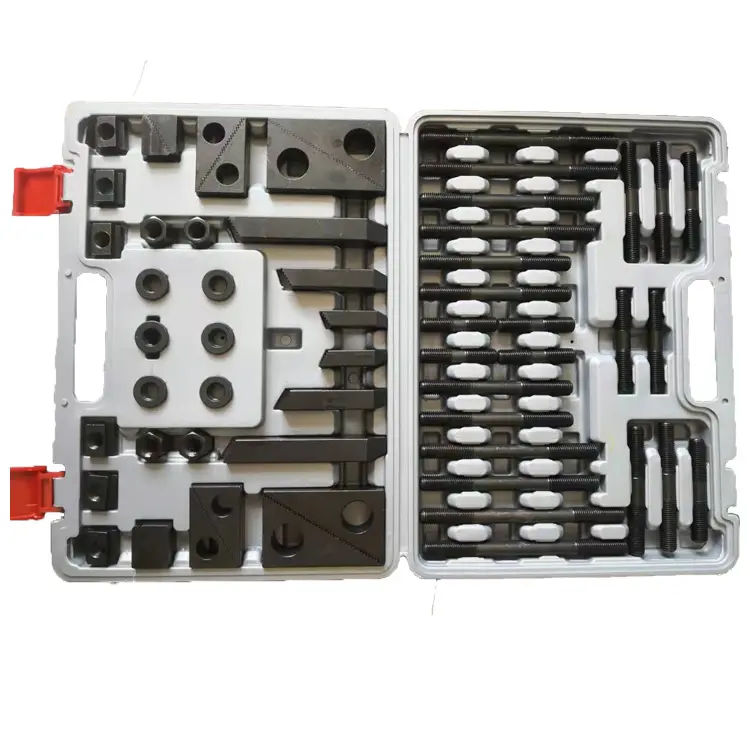 M8 M10 M2 M14 M16 T-Slot Kit de sujeción de 58 piezas Accesorios de herramientas esenciales para máquinas