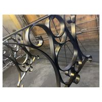 Clôtures décoratives de luxe en fer forgé pour jardin en métal de qualité supérieure en fer forgé