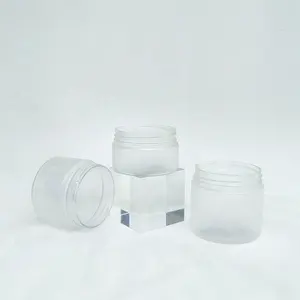 Прозрачный матовый широкополый пластиковый порошок банка 10 г Блестящий контейнер для косметического лосьона с крышками для бальзамов для губ Упаковка