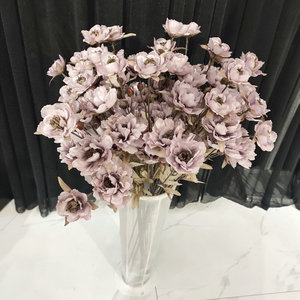 Bouquet de pivoines artificielles Suzume II 30cm-100cm, fleurs en soie pour décorations de mariage et de maison - Product Image 1