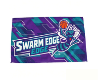 Serviette de sport personnalisée en microfibre pour club de football, basketball, équipe, impression par sublimation, serviette de rallye