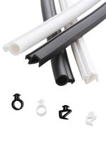 Profilé extrudé personnalisé fenêtre en aluminium porte voiture météo verre bord inférieur bande de joint en caoutchouc epdm