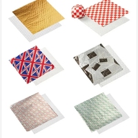 Papier d'emballage/revêtement en aluminium alvéolé/kraft/burger/hamburger, économique, de qualité alimentaire, résistant à l'huile et anti-fuite