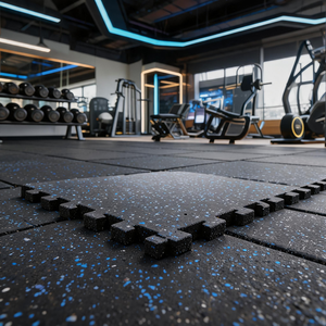 Tappetino da Palestra <span class=keywords><strong>Udine</strong></span> RunSure Durevole ad Alta Densità, Pieghevole, Lavabile, Antiscivolo, Resistente all'Acqua, Piastrelle in Gomma per Palestre e Centri Fitness - Product Image 3