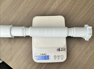 Manguera de drenaje de PVC antiolor de alta calidad para lavabo de <span class=keywords><strong>cocina</strong></span> y bidé Diseño moderno <span class=keywords><strong>Tubo</strong></span> flexible y duradero con colador - Product Image 6