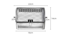 Panier rotatif en métal pour barbecue, rôtissoire, friteuse à air, antiadhésif et facile à nettoyer