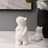 Décoration d'intérieur créative, arts et artisanat décoratifs, porcelaine, décoration intérieure intéressante, cadeau, figurine d'ours de bureau, ornements