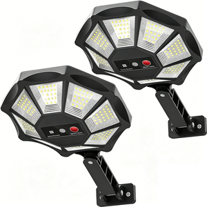 Reflector LED Solar de 168 LED, 6500K, IP66 Impermeable, con Sensor de Movimiento, Encendido/Apagado Automático, Iluminación Exterior para Jardín, Piscina, Patio - Product Image 1