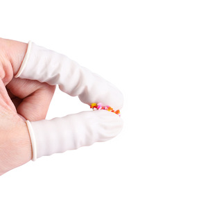 White Nitrile Finger Sleeves Protective Covers Thickened General Purpose Accessory For DIY Use 50 Or 100 Pack - Product Image 3
