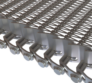 Banda Transportadora de Malla de Alambre Espiral de Acero Inoxidable de Alta Calidad Hecha a Medida - Especializada para Máquinas de Torre de Enfriamiento de Panadería - Product Image 1