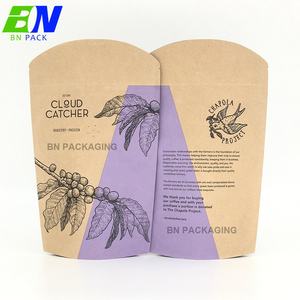 Fabrik-Lieferung Kraftpapier Stehbeutel mit Wiederverschließbarem Reißverschluss für Snacks/Trockenfrüchte - Product Image 4