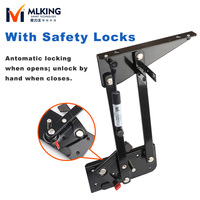 Mécanisme de charnière pour table basse relevable multifonctionnelle