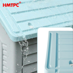 Hmtpc - Maison pour chien en plastique rectangulaire, imperméable, pour l'extérieur, pour chiens de petite, moyenne et grande taille - Product Image 1