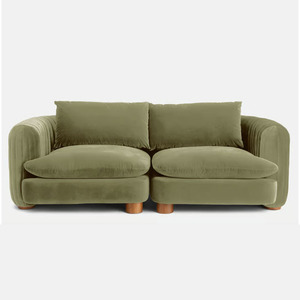 Meubles sur mesure, haute qualité, salon moderne, canapé trois places, canapé Chesterfield, canapé en velours. - Product Image 1