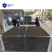 Panneau de clôture à persienne en aluminium, extérieur moderne, avec revêtement en poudre, volets à lamelles pour jardin, clôture à obturateur de plantation en métal