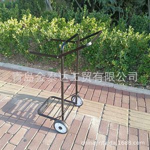 Utility <b>Cart</b> Steel Frame 440X475X950mm 2 Fixed Wheels Open Design Indoor Use Hand <b>Tool</b> <b>Cart</b> - Product Image 5