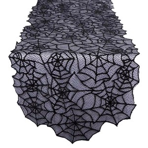 Juego <span class=keywords><strong>de</strong></span> Encaje Negro Estilo Europeo y Americano, Camino <span class=keywords><strong>de</strong></span> Mesa y Mantel con Diseño <span class=keywords><strong>de</strong></span> Telaraña <span class=keywords><strong>para</strong></span> <span class=keywords><strong>Halloween</strong></span>, <span class=keywords><strong>Tela</strong></span> Decorativa <span class=keywords><strong>para</strong></span> <span class=keywords><strong>Halloween</strong></span> - Product Image 1