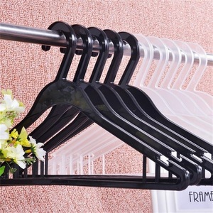 Clothes racks for dry cleaning shops, adult and children's clothes hangers, narrow shoulder disposable <b>plastic</b> clothes hangers, - Product Image 5