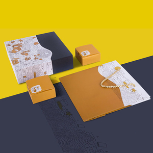 Iso9001 nhà máy tùy chỉnh pastel de Luna sang trọng cao cấp tông Giấy Bánh Trung Thu gói bánh trung thu bao bì Hộp Quà Tặng cứng của 4 - Product Image 5