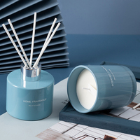 Parfum de maison de luxe Simple Love et boîte-cadeau de bougies à la cire de soja parfumée ensembles AB