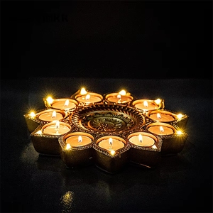 Светодиодные лампы-дия в форме лотоса для декора, товары для Дивали - Product Image 4
