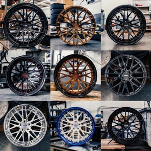 ล้อแม็กซ์อัลลอยด์สีดำแบบโมโนบล็อก ขนาด 18 19 20 21 22 24 นิ้ว 5x114.3/5x120/5x112/5x115 ล้อฟอร์จสั่งทำพิเศษสำหรับ bmw Mercedes Porsche <span class=keywords><strong>Audi</strong></span> - Product Image 5