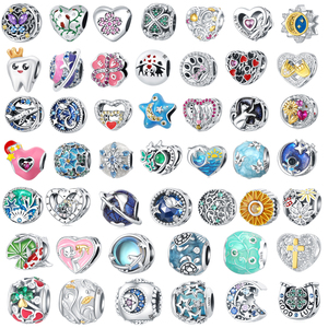 Daisy S925 Sterling Silver Bracelet <strong>Charm</strong> Beaded DIY Heart Shaped <strong>Infinity</strong> <strong>Symbol</strong> Hand Jewelry Jewelry Making - Product Image 1