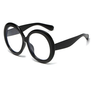 Montature per <span class=keywords><strong>occhiali</strong></span> trasparenti rotonde di grandi dimensioni per le donne alla moda per Computer <span class=keywords><strong>occhiali</strong></span> ottici trasparenti - Product Image 3