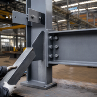Bâtiment d'entrepôt en structure acier sur mesure, usine industrielle préfabriquée, atelier, charpente en acier à poutres en H