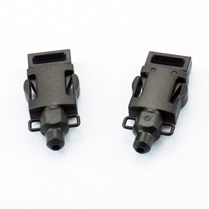 Hebilla de plástico de liberación lateral, 9 mm de diámetro interior, negra, duradera, para bolsos, resistente al desgaste - Product Image 2