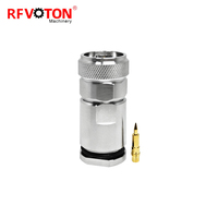 Connecteurs coaxiaux RF mâles N de type calmp pour câbles LMR400 RG213 RG214 H1000 en stock