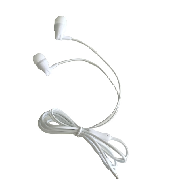 White Earbuds Bulk Earphones Bulk 3.5 mm Classroom Headphones for Students Wired Earphones for Schools Individually Bagged