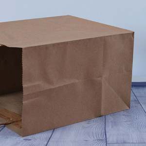 Custom Printed <b>Biodegradable</b> Kraft <b>Paper</b> Bags Offset Printing Recyclable Food Takeaway Bags for Pizza Sushi More Hand Length - Product Image 2