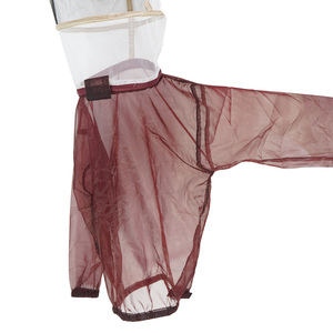 Nouvelle combinaison anti-abeilles Pomelo, veste de protection pour apiculteur, combinaison avec voile et chapeau, tissu en nylon respirant, rouge - Product Image 3