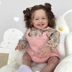 Nouveau bébé <span class=keywords><strong>reborn</strong></span> en silicone <span class=keywords><strong>de</strong></span> 60 cm, taille réelle, fille qui marche, Mira, peinture réaliste en 3D, objet <span class=keywords><strong>de</strong></span> <span class=keywords><strong>collection</strong></span>, poupée pour enfants - Product Image 5