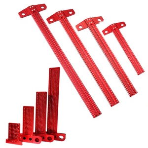 Règle en T de précision pour le travail du bois TS300mm en alliage d'aluminium, règle de traçage en T anodisée, jauge de marquage pour charpentier - Product Image 1
