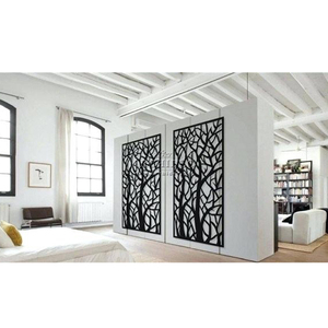 Khắc <span class=keywords><strong>Jali</strong></span> 3d Nhà Văn Phòng Phòng Chia Màn Hình Bảng Điều Khiển Trang Trí - Product Image 1