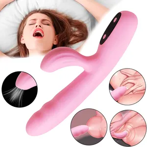 Vibradores de silicona consoladores mujer productos para adultos juguete sexual vibradores punto G y clítoris juguetes sexuales para mujer masturbador