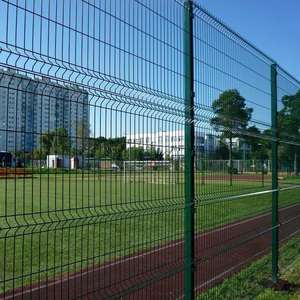 3D V-Fold Galvanized Welded <strong>Fence</strong> Panel with Heat Treated Wood Metal Frame - Product Image 6