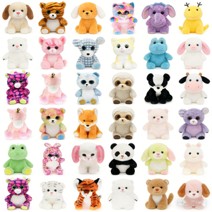 Ensemble de peluches d'animaux de la jungle personnalisées, assortiment de peluches de safari, lot de peluches d'animaux du zoo - Product Image 1